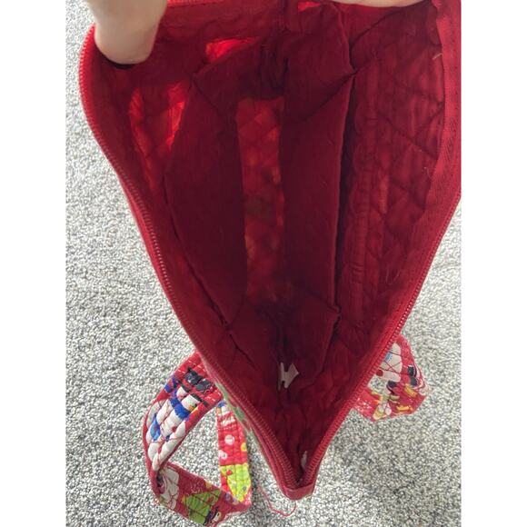 Christmas Quilted Snowman Purse SUPER CUTE Red White Green Medium size - Picture 4 of 4